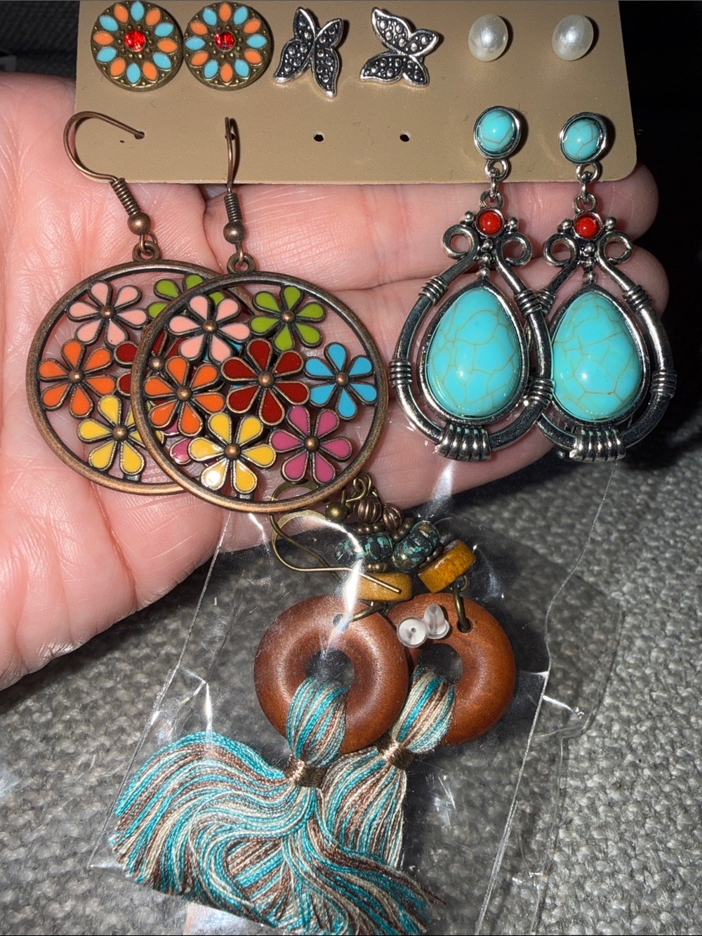 Boho earring set New